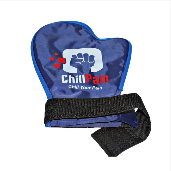 Cold Therapy Reusable Ice Pack Glove for Sore Hands by ChillPain 1 Pair 2 Gloves - Picture 3 of 6